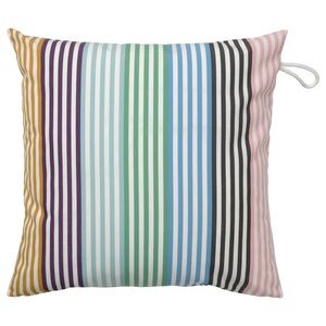 2 Colorful Striped Decorative Pillow Covers